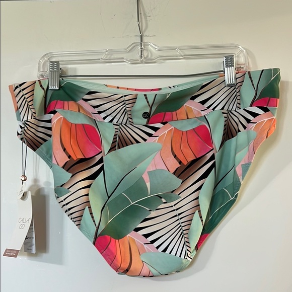 CALIA by Carrie Underwood Green and Pink Geometric Bikini - Picture 4 of 8